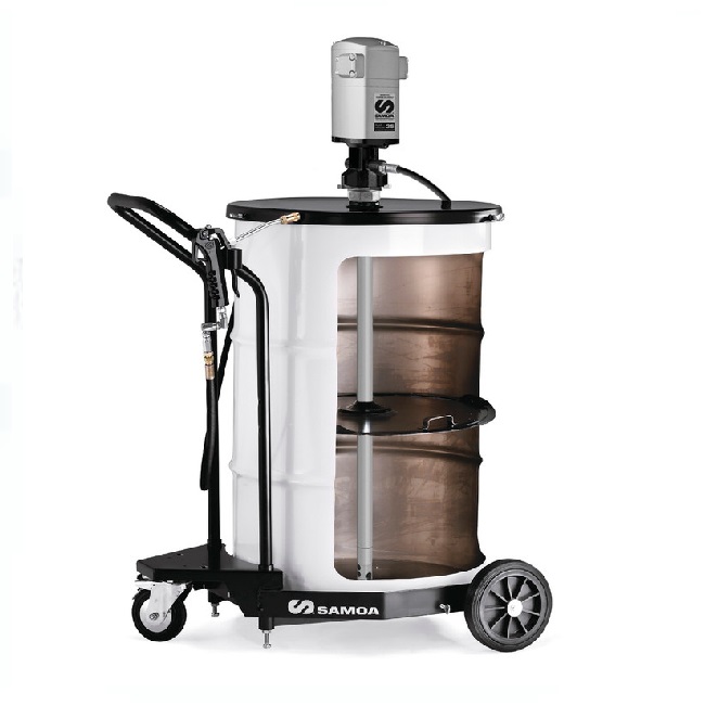 426244 SAMOA Pumpmaster 35 - 60:1 Ratio Air Operated Mobile Grease Package for 185KG Drums